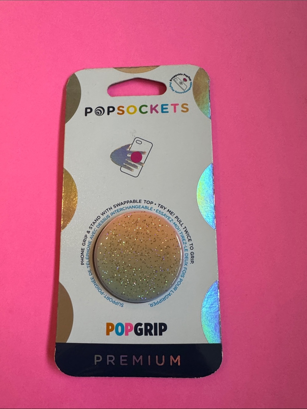 Popsockets Popgrip Premium NWT Glitter Ombré